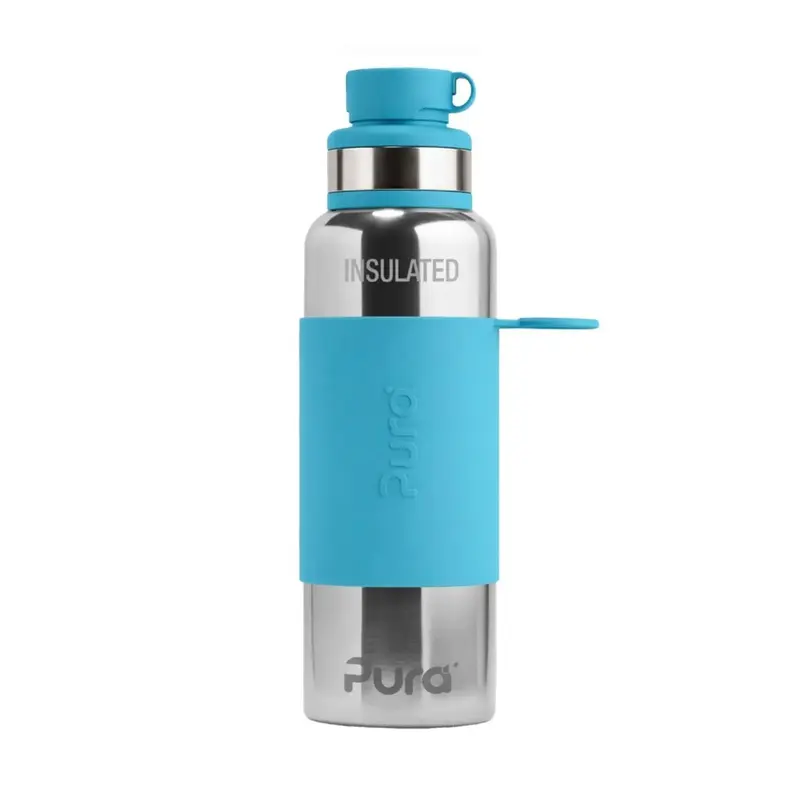 Gourde sport Inox isotherme 650ml Pura - Turquoise