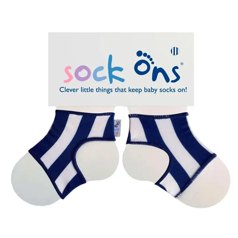 Guêtres magiques Sock Ons Rayé bleu - Naissance