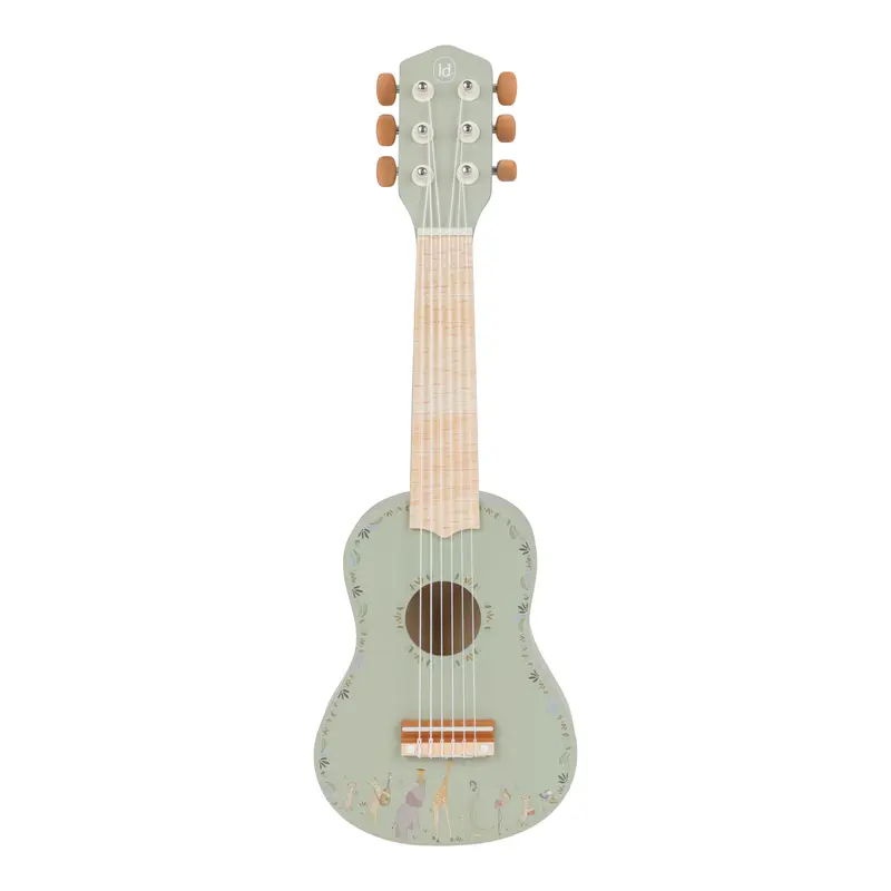 Guitare Verte en bois Safari Friends - LITTLE DUTCH