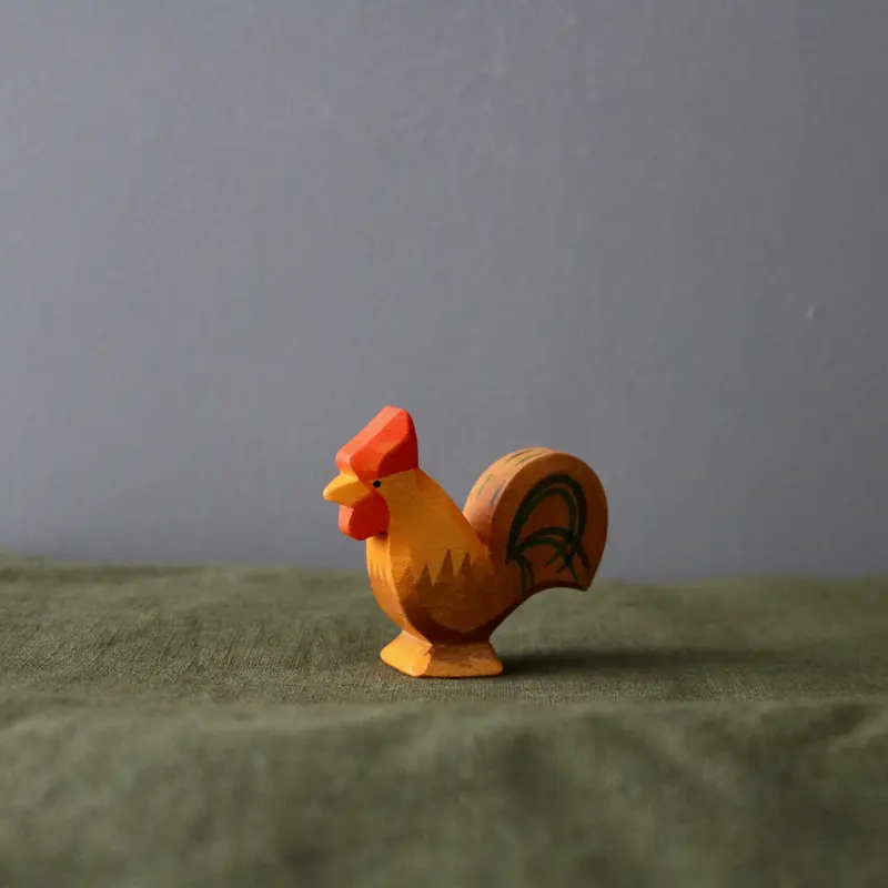 Handmade Wooden Rooster
