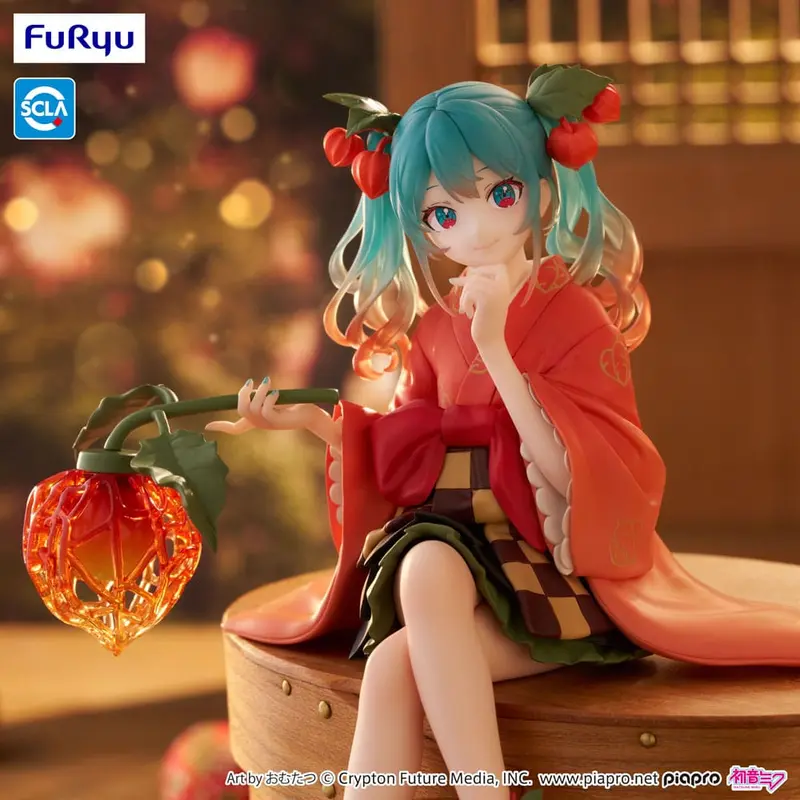 HATSUNE MIKU FLOWER FAIRY WINTER CHERRY NOODLE STOPPER 15 CM