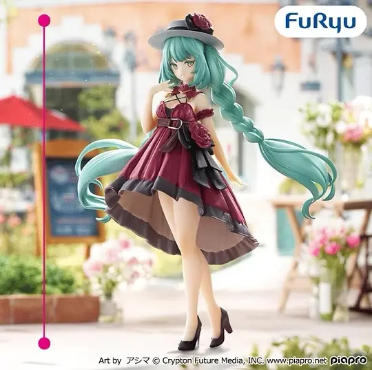 HATSUNE MIKU TRIO TRY IT FIGURE MIKU ODEKAKE DRESS RED VER