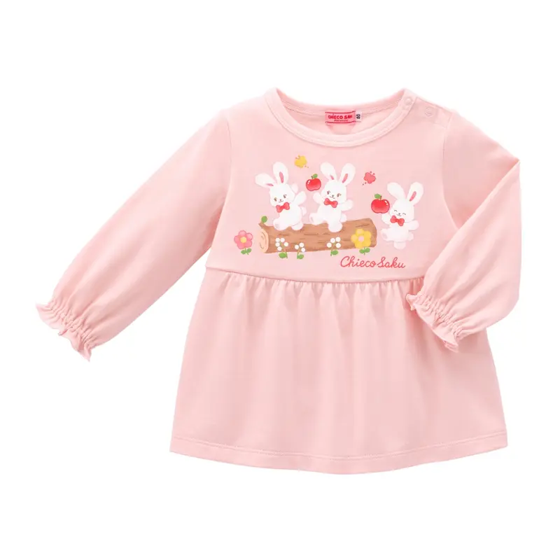 HAUT MANCHES LONGUES ROSE SAUMON CHIECO SAKU