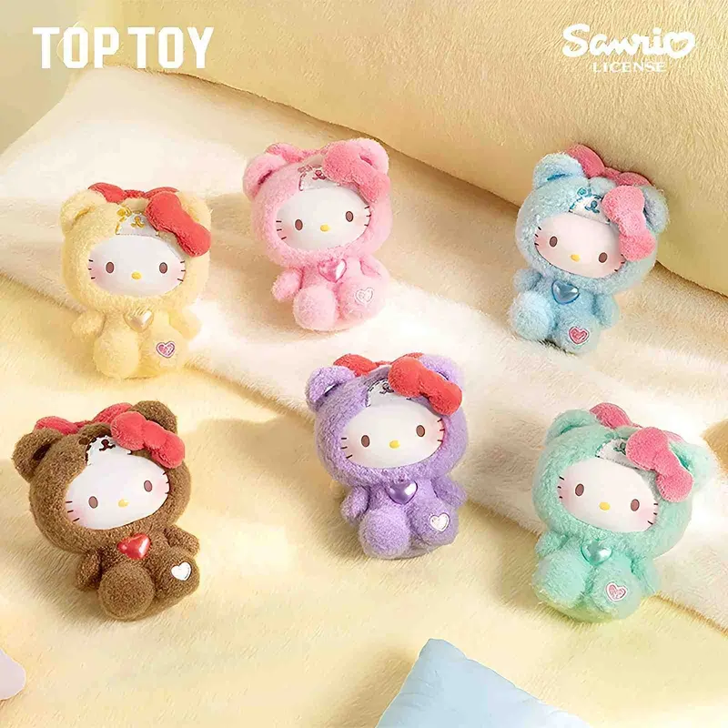 Hello Kitty Teddy Pajamas - Peluche Kawaii - Boîte Mystère