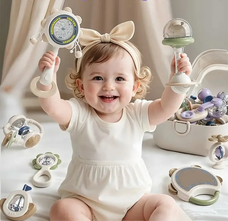 hochet bébé 3 mois | Kit Sensoriel 10 Pièces