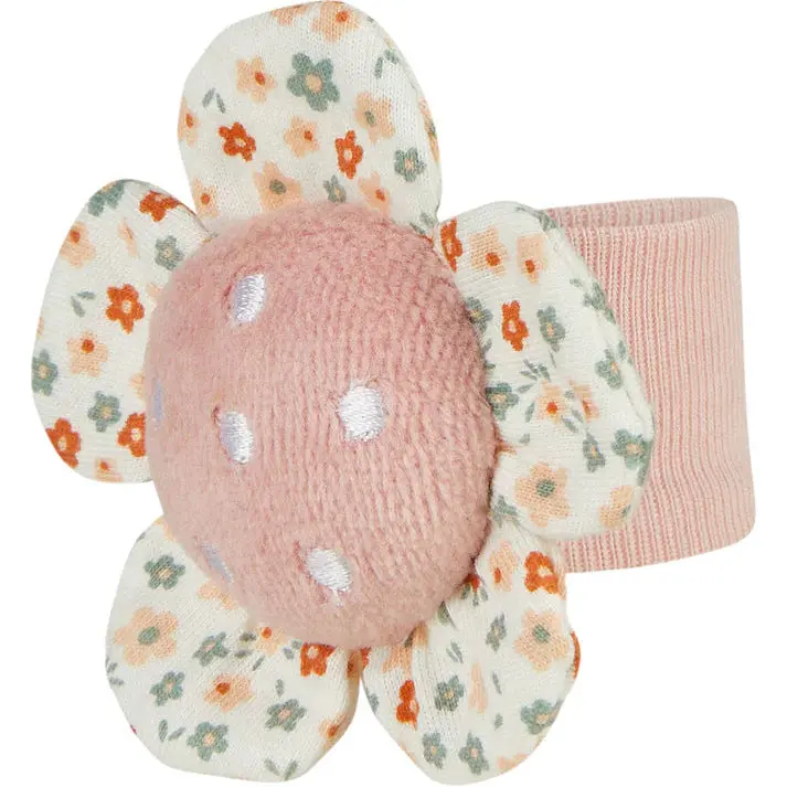 Hochet bracelet de poignet fleur – jouet d’éveil bébé