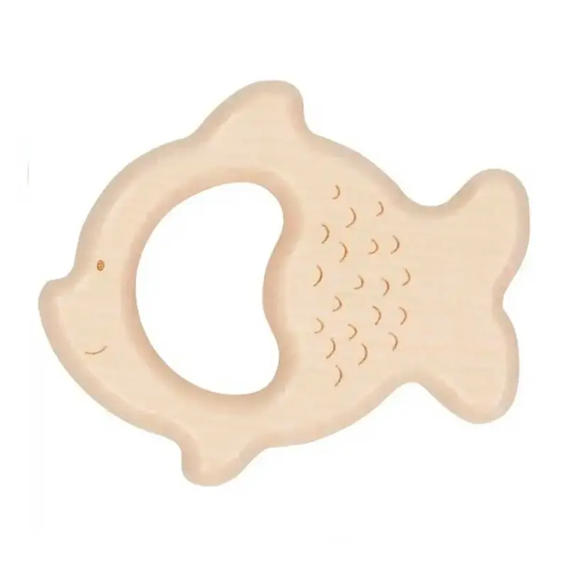 Hochet en bois Goki - Poisson