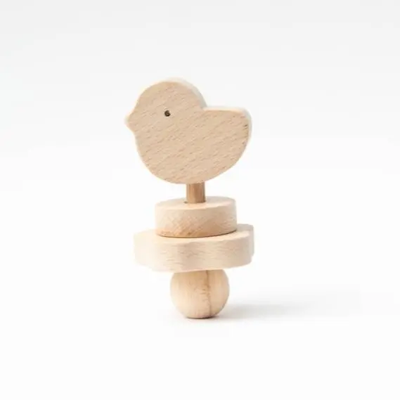 Hochet en bois Klap Klap oiseau