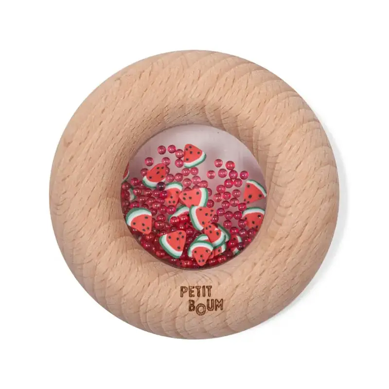 Hochet sensoriel Donut - Pastèque - Petit Boum