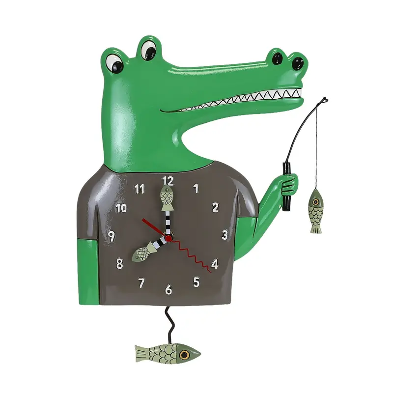 Horloge Going Fishing Aligator - Allen Designs
