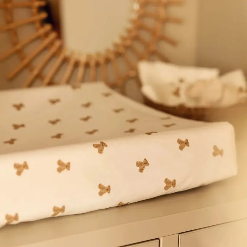 Housse de matelas à langer Mini Teddy Bear – 50 x 70 cm – Jollein
