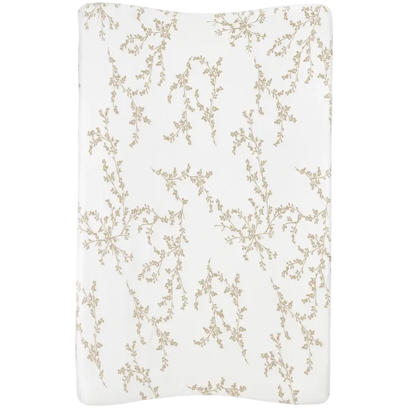 Housse matelas à langer bébé coton 50x70 branches sable