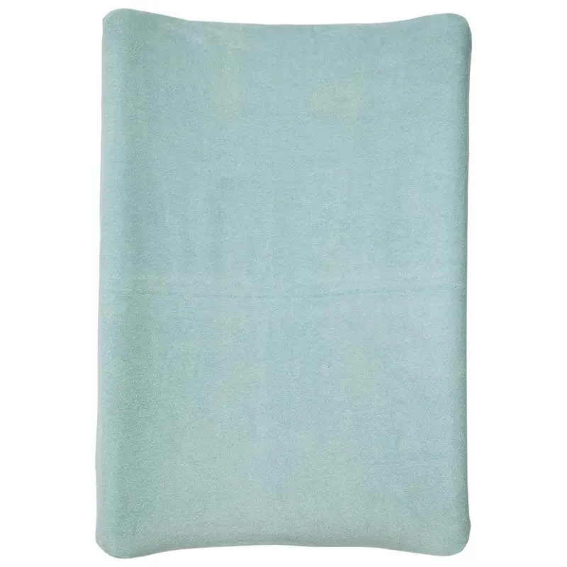 Housse pour matelas à langer Bleu Vert en éponge - Housse matelas à langer 50x70 cm