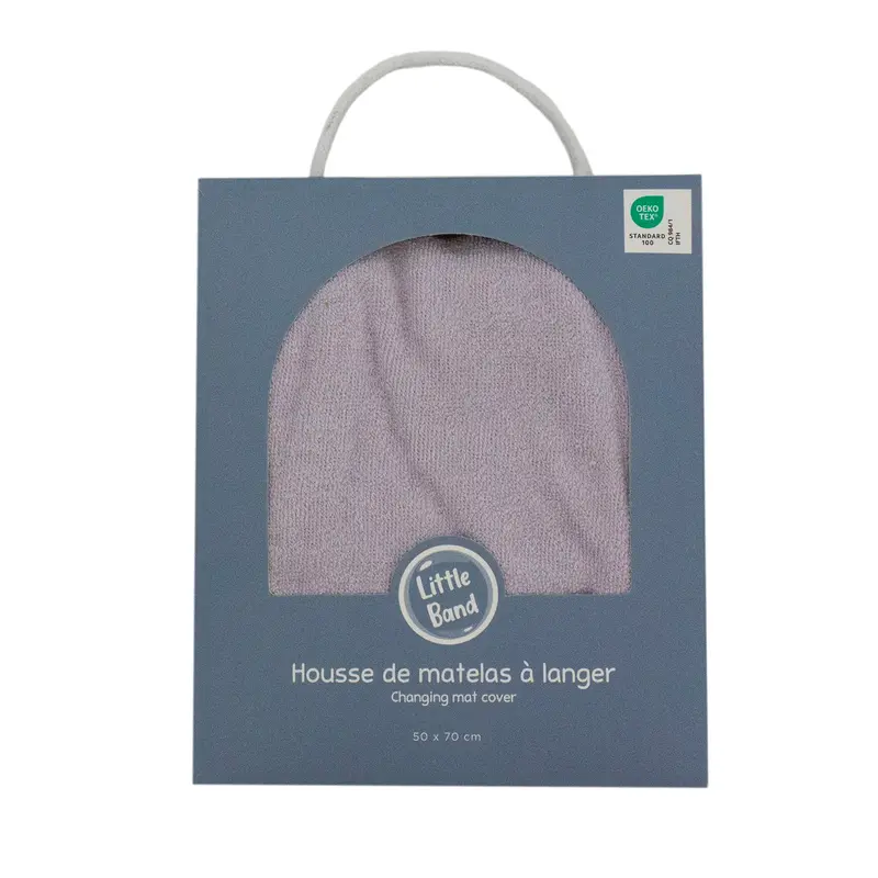Housse pour matelas à langer Parme en éponge - Housse matelas à langer 50x70 cm