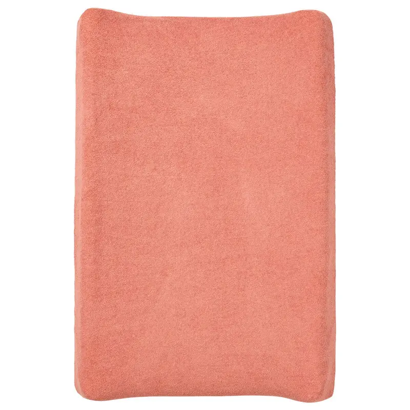Housse pour matelas à langer Terracotta en éponge - Housse matelas à langer 50x70 cm