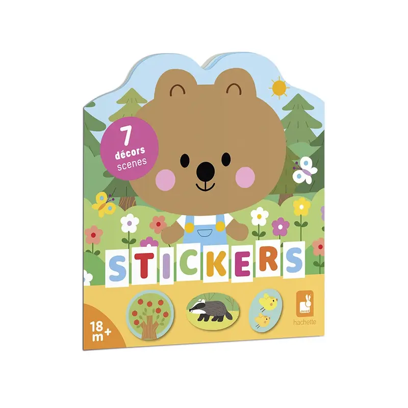 Janod - Cahier de stickers - La fôret - 18 mois+