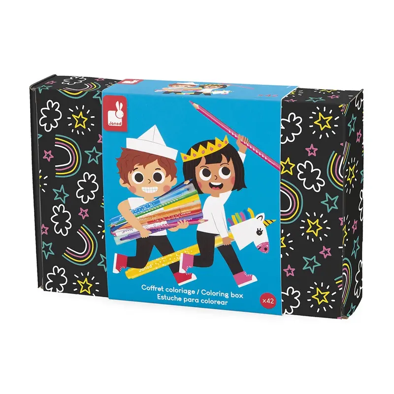 Janod - Coffret de coloriage - 3 ans+