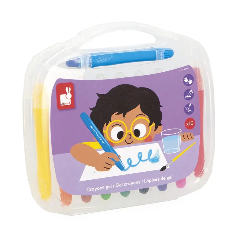 Janod - Crayons gel x 10 - 3 ans+