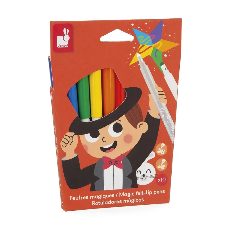 Janod - Feutres magiques x 10 - 3 ans+