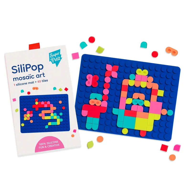 JEU CREATIF DE MOSAÏQUES À CLIPSER BLEU - SUPERPETIT