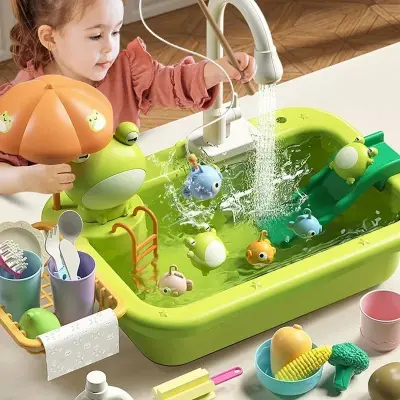 Jeu cuisine enfant | Évier avec eau 33 pièces