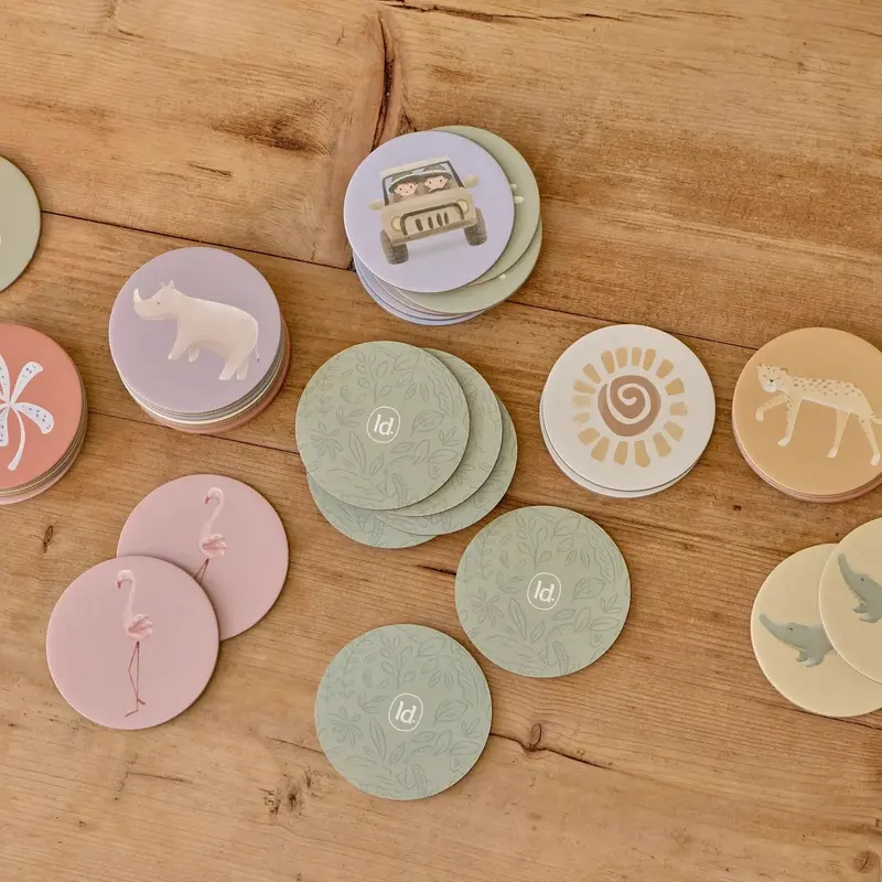 Jeu de mémo en carton – Safari Friends – Dès 18 mois