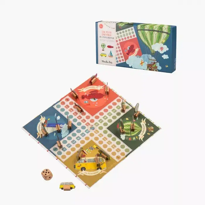 Jeu de petits chevaux l'explorateur - Moulin Roty