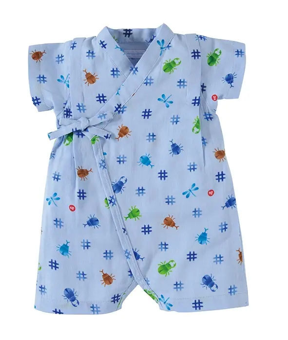 JINBEI BLEU MOTIF INSECTES
