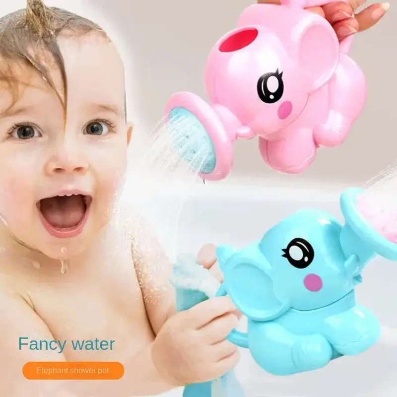 Jouet de bain arrosoir éléphant pour enfant - outil douche plastique bébé