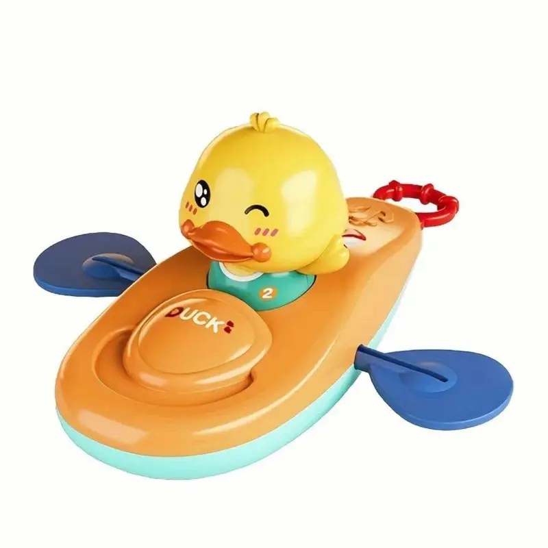Jouet de Bain Bébé Canard en Kayak – Flottant, Sans BPA, 2 Coloris