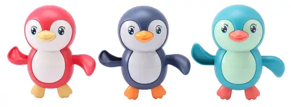 Jouet de bain mécanique - pingouins 2 ans +