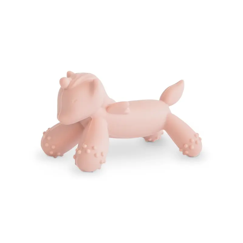 Jouet de dentition Figurine Licorne rose