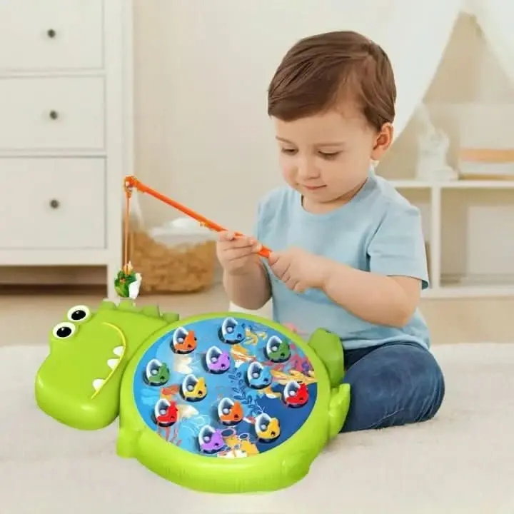 Jouet de pêche magnétique dinosaure Montessori