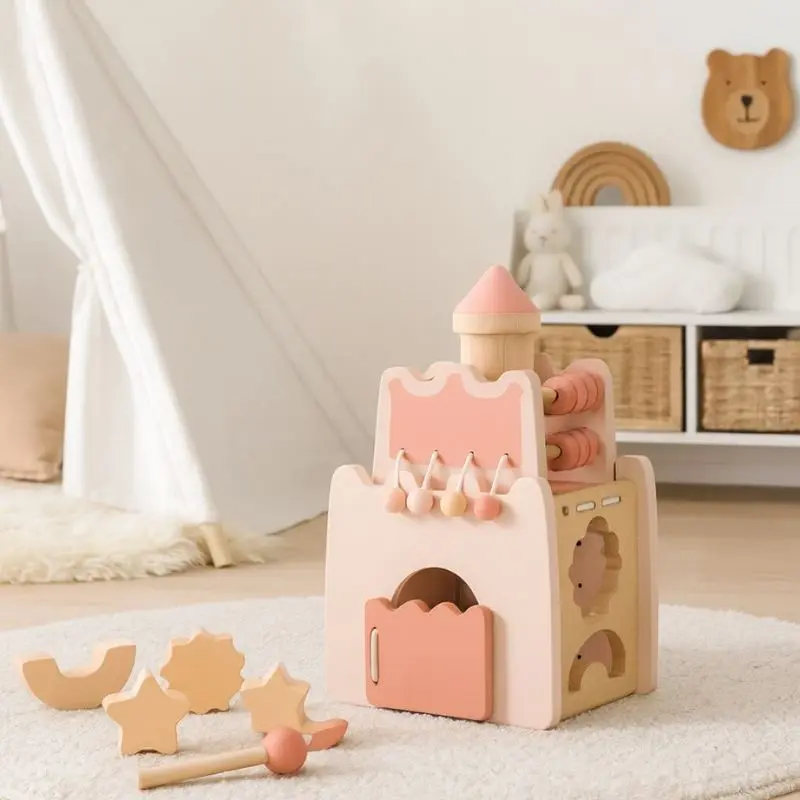 Jouet en bois bébé - Éco-château