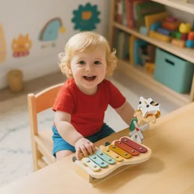 Jouet en bois bébé - Piano