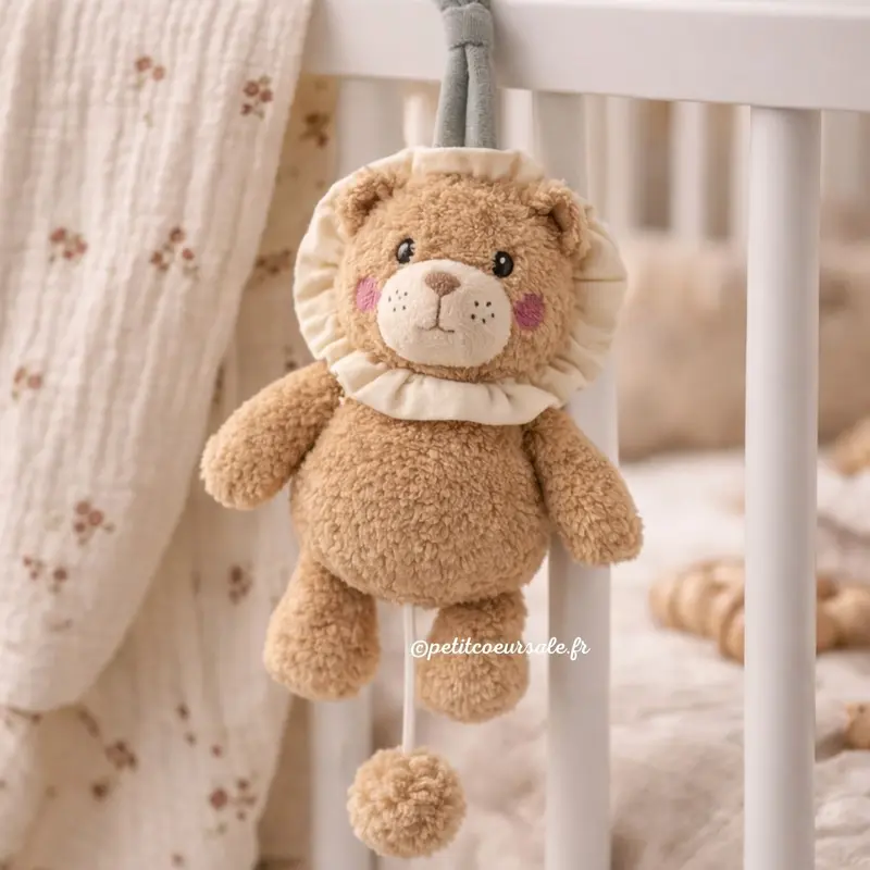Jouet musical bébé Lion Gala Cerise