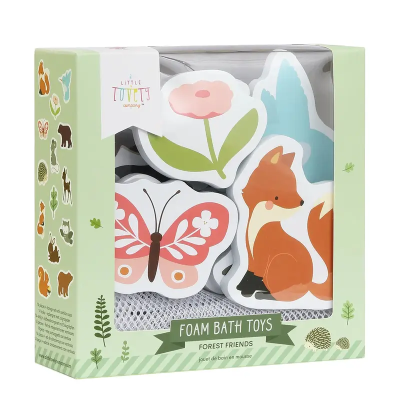 Jouets de bain en mousse – Amis de la forêt – 14 pièces