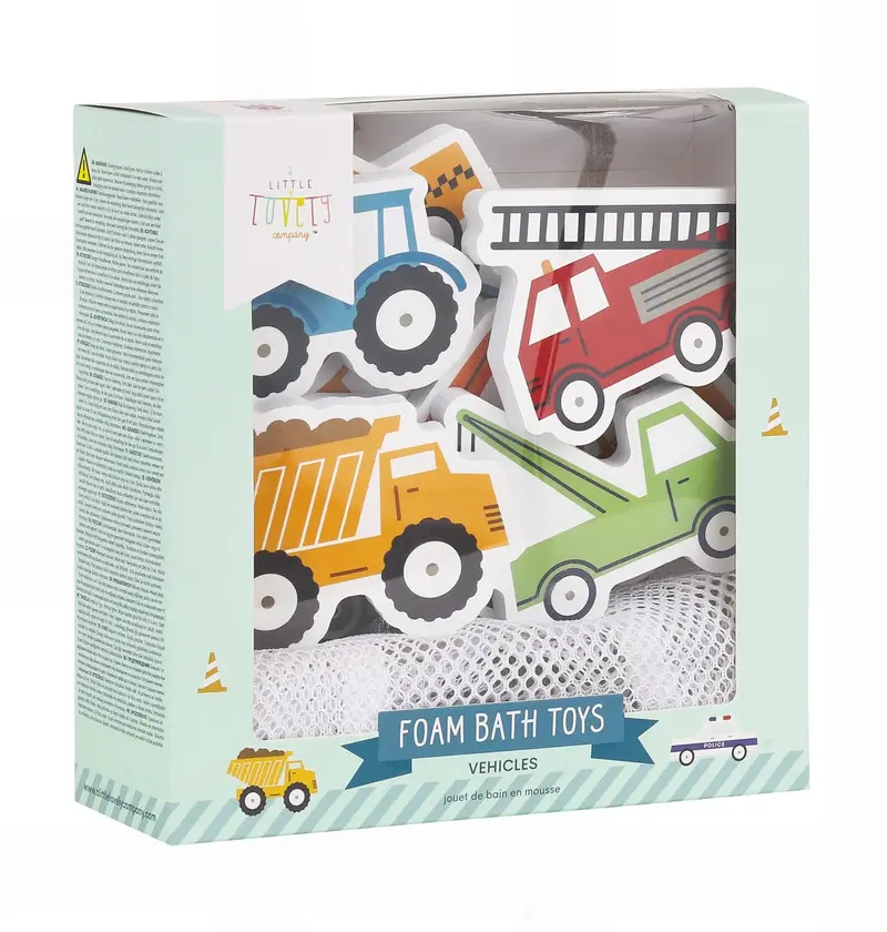 Jouets de bain en mousse – Véhicules – 14 pièces