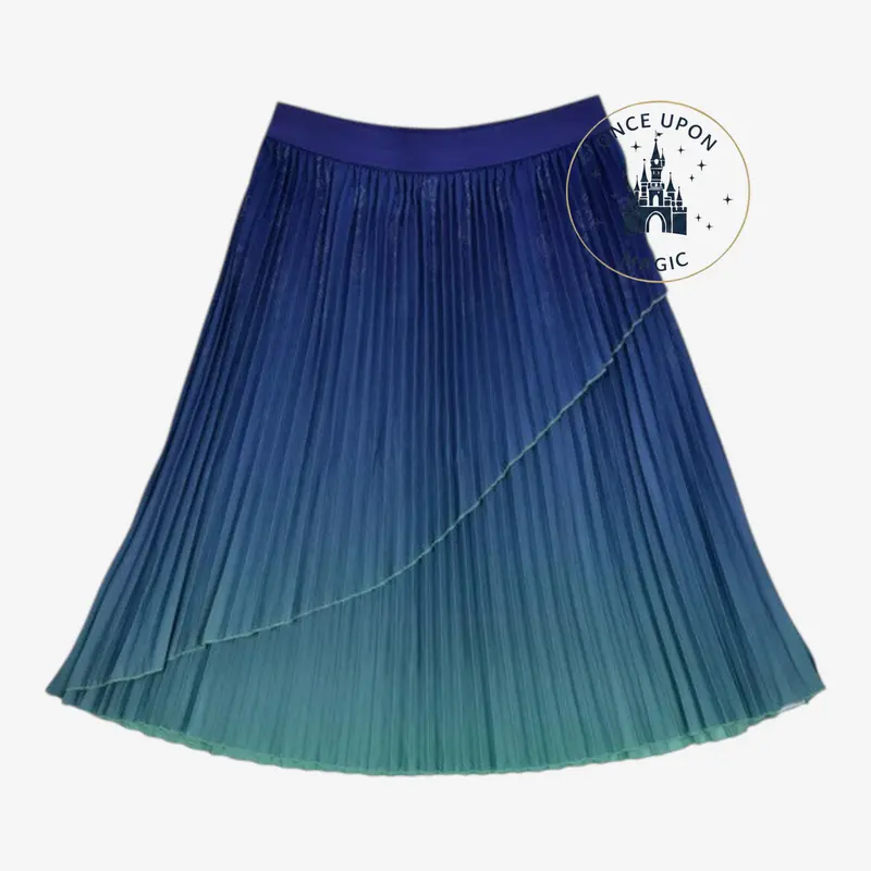 Jupe Midi Plissée Ombré Ariel – Disneybound La Petite Sirène