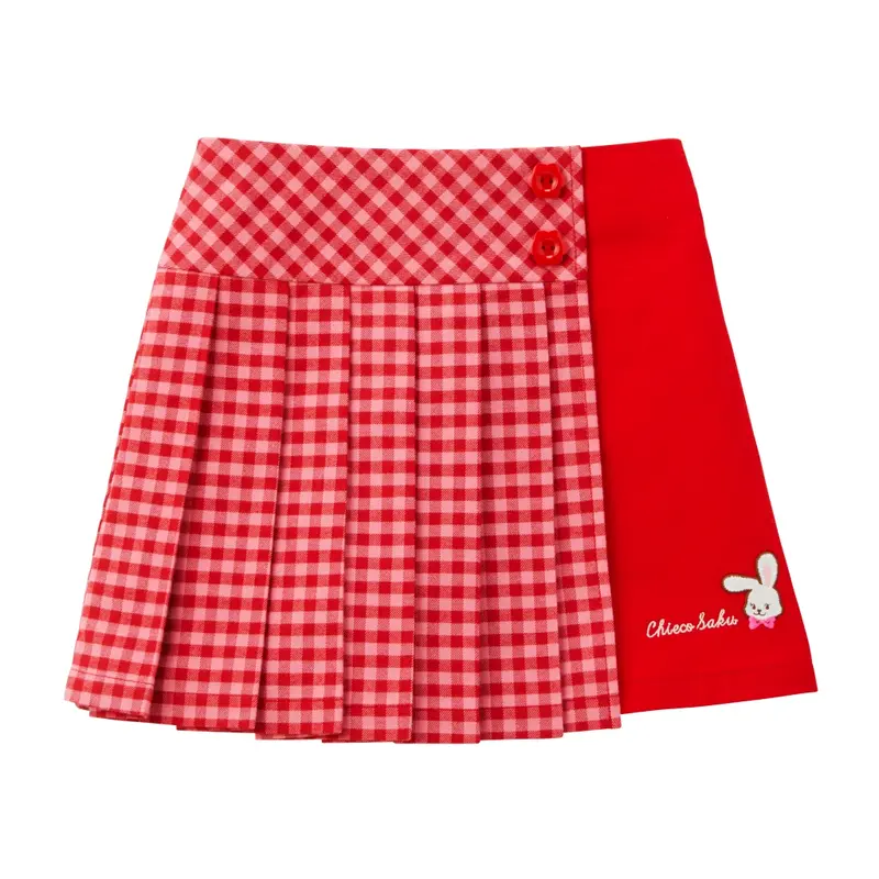 JUPE SHORT ROUGE CHIECO SAKU