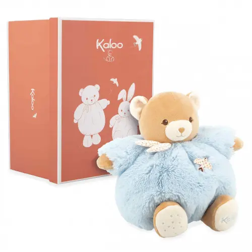 Kaloo - Peluche Ours Patapouf - Bleu 25 cm - 👶Naissance+