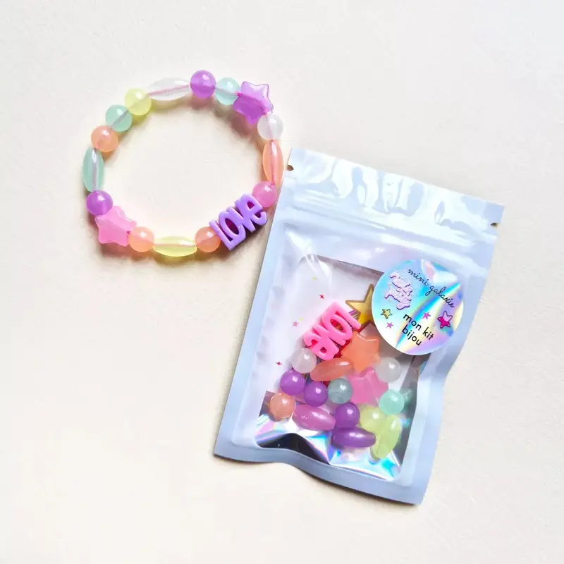 Kit bijou - Bracelet enfant - Love fluo - Mini Galaxie