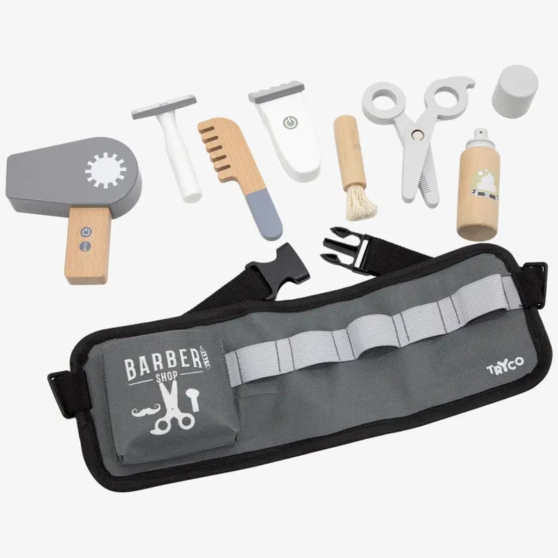 Kit coiffeur barbier en bois enfant – jeu d’imitation dès 3 ans