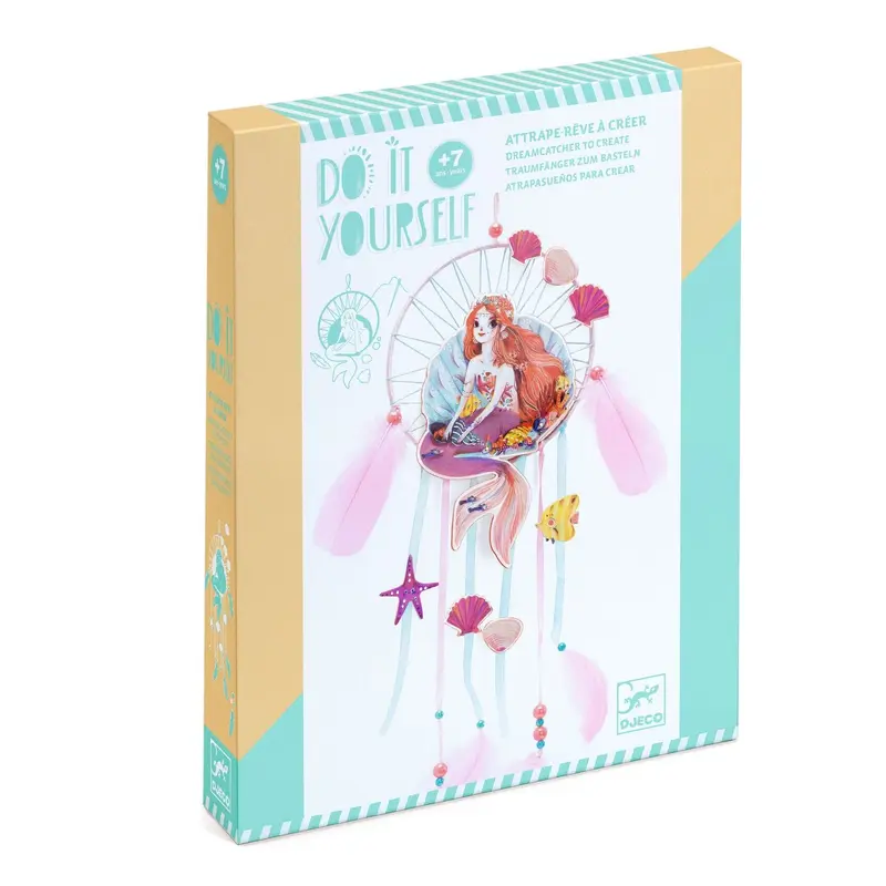 kit créatif complet pour réaliser un attrape-rêve douce sirène - Djeco