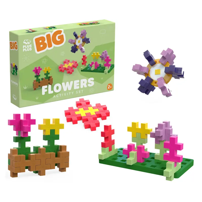 Kit découverte 40 pièces BIG - Fleurs - Plus-Plus