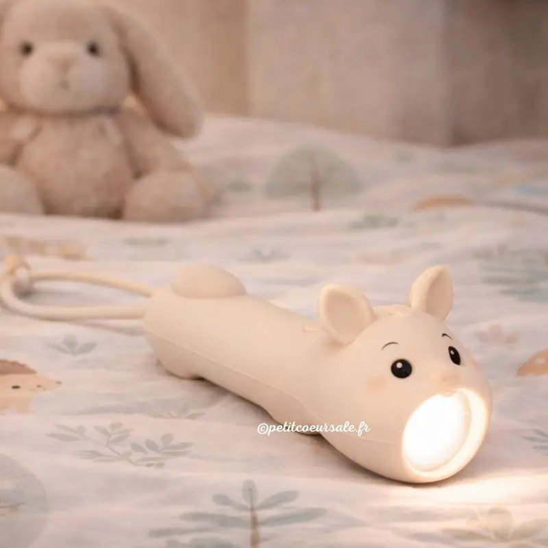 Lampe torche enfant lapin rechargeable