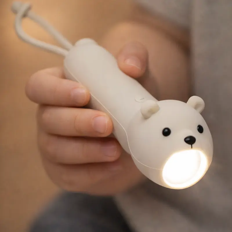 Lampe torche enfant ours polaire rechargeable