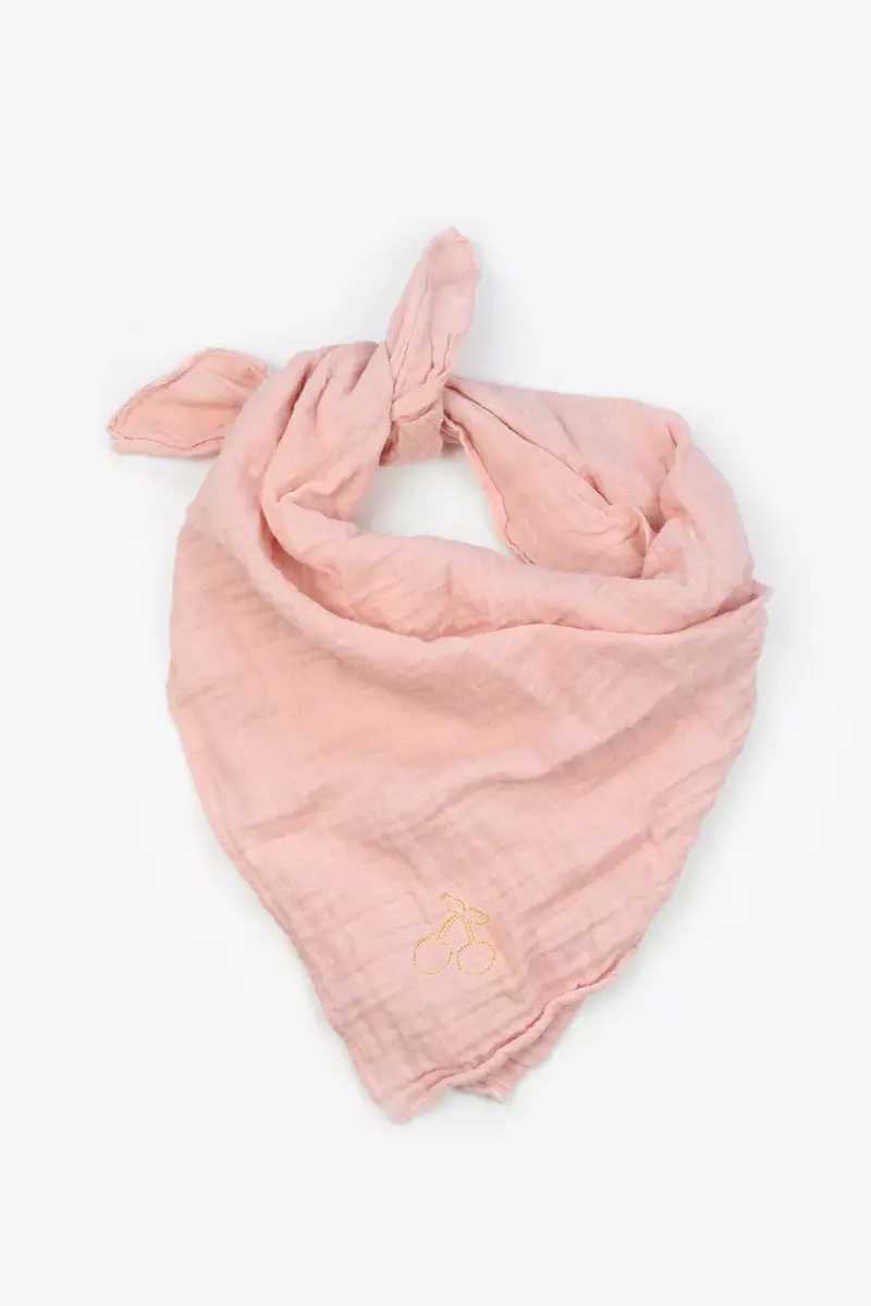 Lange brodé rose
