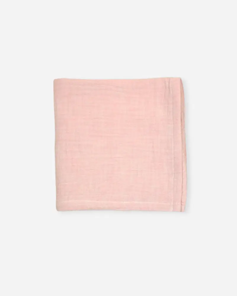 Lange en gaze de coton rose