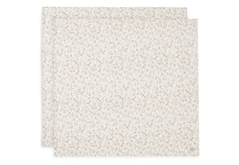 Lange Gaze de Coton 2-pack Large 115x115cm bloomy - JOLLEIN